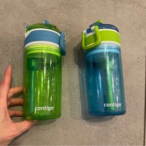 Contigo Kids Bottles in Lime and Aqua